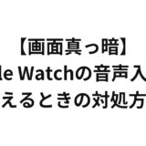 【画面真っ暗】Apple Watchの音声入力が消えるときの対処方法